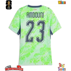 Switzerland Zeki Amdouni #23 Replica Away Stadium Shirt for Women World Cup 2026 Short Sleeve